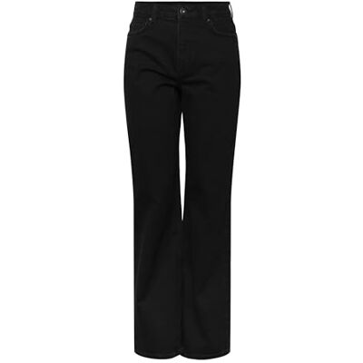 PIECES Dam PCHOLLY HW Wide Jeans BLC NOOS BC jeansbyxor, svart denim, 27/30 PIECES Dam PCHOLLY HW Wide Jeans BLC NOOS BC jeansbyxor, svart denim, 27/30