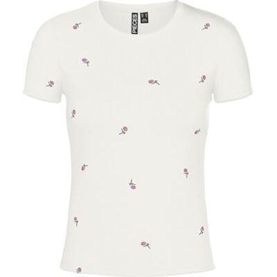 PIECES Pcmay Ss Embroidery Tee JRS Bc, Molndansare, L PIECES Pcmay Ss Embroidery Tee JRS Bc, Molndansare, L