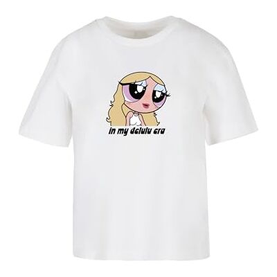 Tee dam-T-shirt, Staying Delulu, t-shirt, avslappnad t-shirt med fronttryck, oversize passform, storlekar XS – 5XL, Vit, XS Tee dam-T-shirt, Staying Delulu, t-shirt, avslappnad t-shirt med fronttryck, oversize passform, storlekar XS – 5XL, Vit, XS