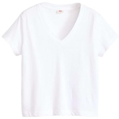 Levi's Dam boxy v-neck T-shirt, Vit +, M Levi's Dam boxy v-neck T-shirt, Vit +, M
