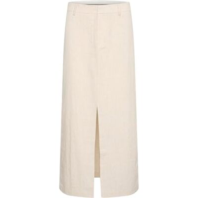 KAFFE dam Women's Maxi Kjol Midrise Midja A-line Passform Hög Slits Baksida Fickor Dragkedja Skirt KAFFE dam Women's Maxi Kjol Midrise Midja A-line Passform Hög Slits Baksida Fickor Dragkedja Skirt