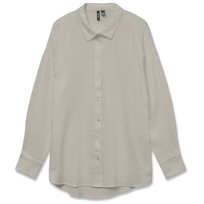 VERO MODA Vmnatali Nia Ls lös skjorta WVN Ga Noos, Silverfoder, L VERO MODA Vmnatali Nia Ls lös skjorta WVN Ga Noos, Silverfoder, L