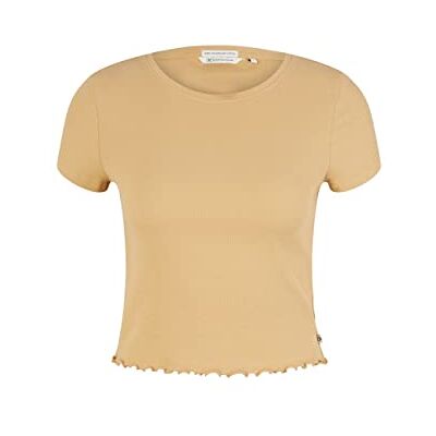 TOM TAILOR Denim dam T-shirt 1035865, 31041 Brown Rice, L TOM TAILOR Denim dam T-shirt 1035865, 31041 Brown Rice, L