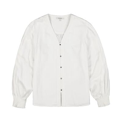 Garcia Damskjorta, långärmad blus, Vit, XS Garcia Damskjorta, långärmad blus, Vit, XS
