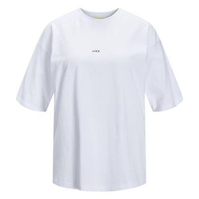 JJXX JACK & JONES Damer Jxandrea Ss Loose Every logotyp Tee Noos t-shirt, Ljus vit/tryck: svart logotyp, L JJXX JACK & JONES Damer Jxandrea Ss Loose Every logotyp Tee Noos t-shirt, Ljus vit/tryck: svart logotyp, L