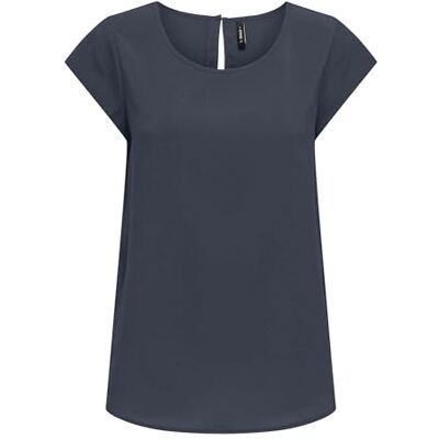 ONLY Onlnova Life Elite S/S Top, Amber blå, L ONLY Onlnova Life Elite S/S Top, Amber blå, L