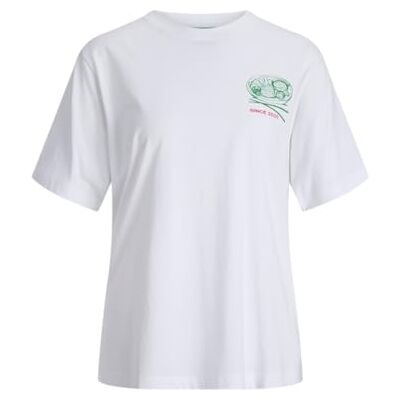 JACK & JONES Jxramen Loose Ss Tee Tg JRS, Ljus vit, XL JACK & JONES Jxramen Loose Ss Tee Tg JRS, Ljus vit, XL