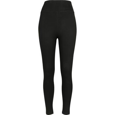 Urban Classics Ladies High Waist Jersey leggings, damleggings, finns i många olika färger, storlekar XS till 5XL, Svart (svart 00007), L Urban Classics Ladies High Waist Jersey leggings, damleggings, finns i många olika färger, storlekar XS till 5XL, Svart (svart 00007), L