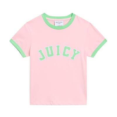 Juicy Couture Collegiate T-shirt, Juicy Pink, M Juicy Couture Collegiate T-shirt, Juicy Pink, M