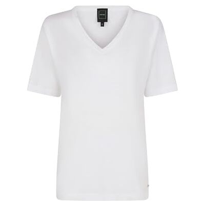 Geox Woman W T-shirt T-Shirts Brilliant White_XS, Strålande vit, XS Geox Woman W T-shirt T-Shirts Brilliant White_XS, Strålande vit, XS
