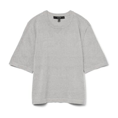 VERO MODA Vmsilje 2/4 O-NCK oversize pull Ga Noos, Ljusgrå melange, S VERO MODA Vmsilje 2/4 O-NCK oversize pull Ga Noos, Ljusgrå melange, S