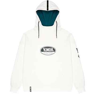KIMOA Oval Flock Racing Hoodie Unisex Vuxen, Benvit, XL KIMOA Oval Flock Racing Hoodie Unisex Vuxen, Benvit, XL