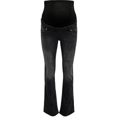 ONLY MATERNITY Endast MATERNITY Olmblush Mid Waist utsvängd DNM-box Noos, Tvättad svart, XXL / 32L ONLY MATERNITY Endast MATERNITY Olmblush Mid Waist utsvängd DNM-box Noos, Tvättad svart, XXL / 32L