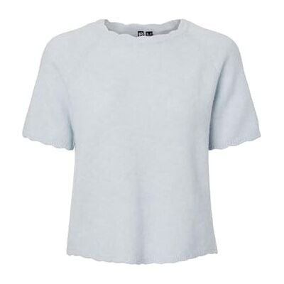 PIECES Pcrath Ss O-Neck Knit Pwp Bc, Xenonblå, XL PIECES Pcrath Ss O-Neck Knit Pwp Bc, Xenonblå, XL