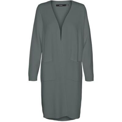 VERO MODA dam Vmsaba Ls Pocket Coatigan Ga Noos kofta, Balsamgrön, XXL VERO MODA dam Vmsaba Ls Pocket Coatigan Ga Noos kofta, Balsamgrön, XXL