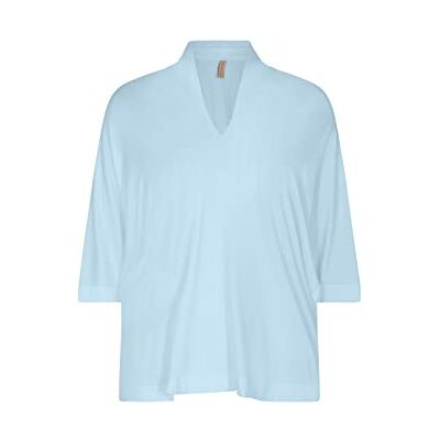 SOYACONCEPT dam SC-Marica 180 3/4 sleeve V-neck blouse Blus SOYACONCEPT dam SC-Marica 180 3/4 sleeve V-neck blouse Blus