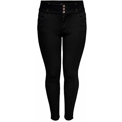 ONLY Carmakoma Dam Caranna Hw Sk ANK svarta jeans, svart, 54W x 34L ONLY Carmakoma Dam Caranna Hw Sk ANK svarta jeans, svart, 54W x 34L