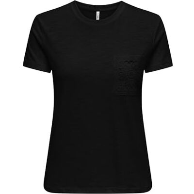 ONLY Onldrew Life S/S Top JRS, svart, XS ONLY Onldrew Life S/S Top JRS, svart, XS