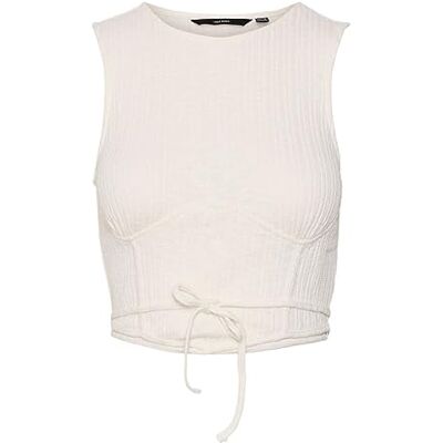 VERO MODA VMCAMMA SL Crop JRS topp, snövit, M, Snövit, M VERO MODA VMCAMMA SL Crop JRS topp, snövit, M, Snövit, M