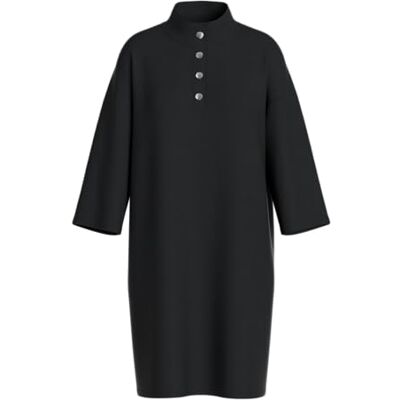 Vila Visiffi High Neck 3/4 dress/Pb/Dfs, Svart skönhet, M Vila Visiffi High Neck 3/4 dress/Pb/Dfs, Svart skönhet, M