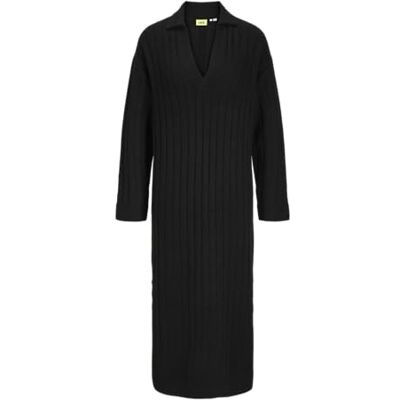 JJXX JACK & JONES Stickad klänning för kvinnor JXOZZY stickad klänning, svart, L JJXX JACK & JONES Stickad klänning för kvinnor JXOZZY stickad klänning, svart, L