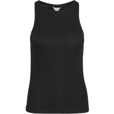 VERO MODA Vmirwina Tank Top VMA Noos linne, svart, L VERO MODA Vmirwina Tank Top VMA Noos linne, svart, L