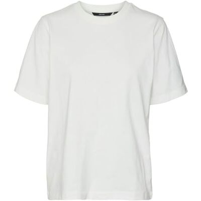 VERO MODA VMDEMI SS O-Neck TOP JRS NOOS, Snövit, XS VERO MODA VMDEMI SS O-Neck TOP JRS NOOS, Snövit, XS