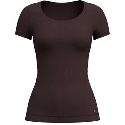 CALIDA Damtopp, kortärmad, Espresso brun, 44-46 CALIDA Damtopp, kortärmad, Espresso brun, 44-46