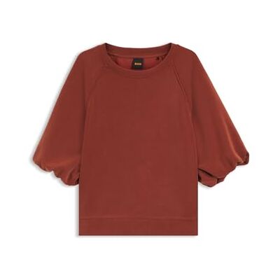 Boss Sweatshirt för kvinnor, Mörkröd 604, L Boss Sweatshirt för kvinnor, Mörkröd 604, L