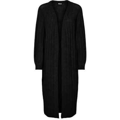 PIECES Damer Pcmaggy Ls Long Knit cardigan Noos Bc kofta, svart, M PIECES Damer Pcmaggy Ls Long Knit cardigan Noos Bc kofta, svart, M