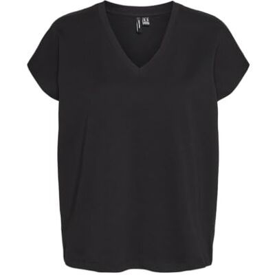 VERO MODA VMKARIN AVA SS TOPP Box JRS GA, Svart/detalj: 3 knappar på sidan, L VERO MODA VMKARIN AVA SS TOPP Box JRS GA, Svart/detalj: 3 knappar på sidan, L
