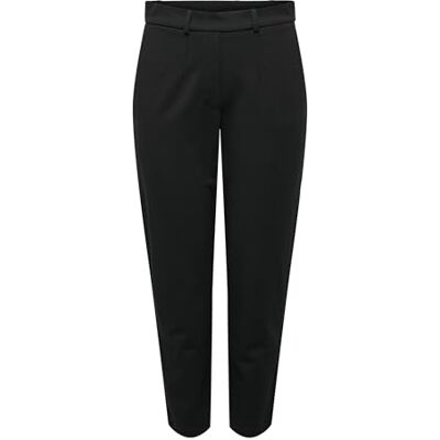 JDY Dambyxor normal passform elastisk linning sidofickor bälteshällor chinos, svart, S / 32L JDY Dambyxor normal passform elastisk linning sidofickor bälteshällor chinos, svart, S / 32L