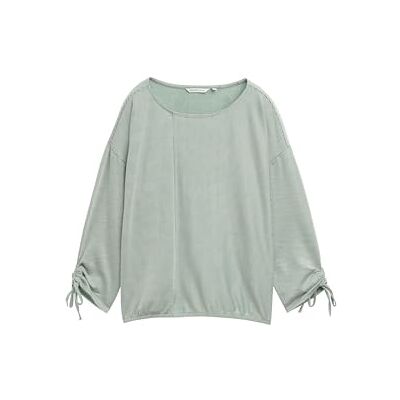 TOM TAILOR Denim T-shirt för kvinnor, 37710 – Grön vit liten remsa, S TOM TAILOR Denim T-shirt för kvinnor, 37710 – Grön vit liten remsa, S