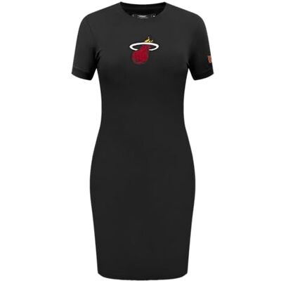 Pro Standard dam NBA Classic Chenille W Bodycon klänning avslappnad klänning, svart, stor, svart, L Pro Standard dam NBA Classic Chenille W Bodycon klänning avslappnad klänning, svart, stor, svart, L