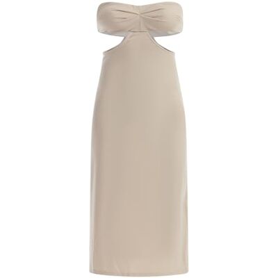 nolie Midiklänning för kvinnor med cut-outs 19227026-NO01, creme, XL, Midiklänning med utskärning, XL nolie Midiklänning för kvinnor med cut-outs 19227026-NO01, creme, XL, Midiklänning med utskärning, XL
