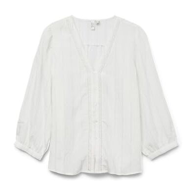 VERO MODA Vmdemi 3/4 V-hals skjorta WVN Btq Ga, Molndansare, XS VERO MODA Vmdemi 3/4 V-hals skjorta WVN Btq Ga, Molndansare, XS