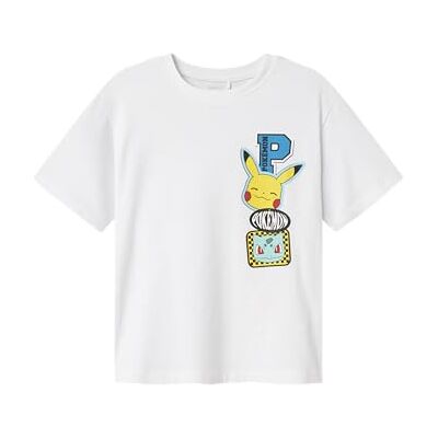 NAME IT pojkar Nkmjeno Pokemon Nreg Ss Top Box Noos Sky, Ljus vit, 116 NAME IT pojkar Nkmjeno Pokemon Nreg Ss Top Box Noos Sky, Ljus vit, 116