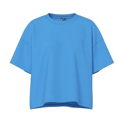 PIECES Pcchilli Summer 2/4 Loose Sweat Noos Bc, Azurblå, M PIECES Pcchilli Summer 2/4 Loose Sweat Noos Bc, Azurblå, M