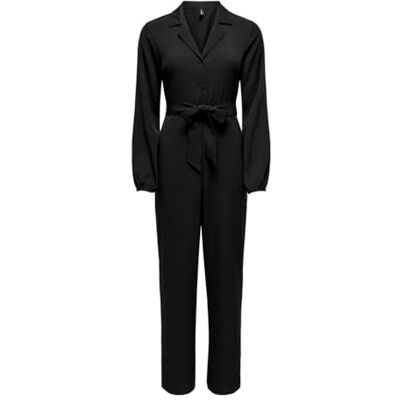 ONLY ONLNOVA LIFE ELITE L/S ZIRA JUMPSUIT SOL, svart, S ONLY ONLNOVA LIFE ELITE L/S ZIRA JUMPSUIT SOL, svart, S