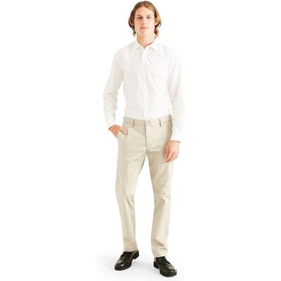 Dockers signatur khaki smal passform byxor återfined chinos mäns moln 34 36, Moln, 34W x 36L Dockers signatur khaki smal passform byxor återfined chinos mäns moln 34 36, Moln, 34W x 36L