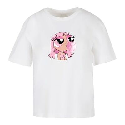 T-shirt för kvinnor, Spicy Nice Tee, avslappnad t-shirt med fronttryck, oversize passform, storlekar XS – 5XL, Vit, 3XL T-shirt för kvinnor, Spicy Nice Tee, avslappnad t-shirt med fronttryck, oversize passform, storlekar XS – 5XL, Vit, 3XL