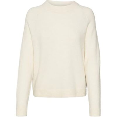 VERO MODA Bestseller A/S VMFILUCA LS O-NCK kort tröja GA NOOS, Björk/detalj: melerad, XS VERO MODA Bestseller A/S VMFILUCA LS O-NCK kort tröja GA NOOS, Björk/detalj: melerad, XS