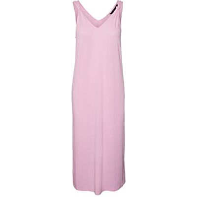 VERO MODA Dam Vmmarijune Sl Knt Calf Dress JRS klänning, godis, XS VERO MODA Dam Vmmarijune Sl Knt Calf Dress JRS klänning, godis, XS
