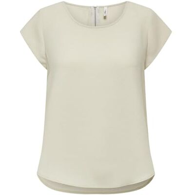 ONLY Onlvic S/S Solid Top Noos Ptm T-shirt, Moonbeam, 46 ONLY Onlvic S/S Solid Top Noos Ptm T-shirt, Moonbeam, 46