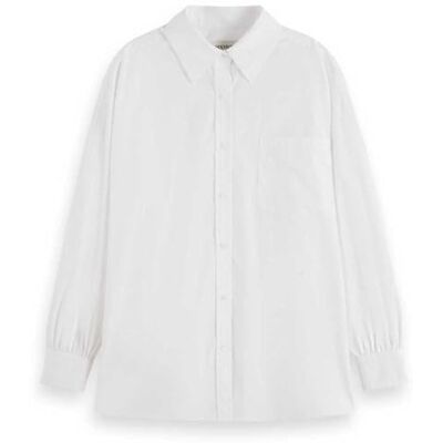 Scotch & Soda Core Girlfriend Poplin-skjorta, Shirting Blue 420, 36 Scotch & Soda Core Girlfriend Poplin-skjorta, Shirting Blue 420, 36