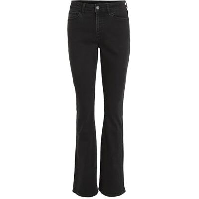 Vila Betty Flared Fit Osc221 jeans XS, Svart denim, XS / 32L Vila Betty Flared Fit Osc221 jeans XS, Svart denim, XS / 32L