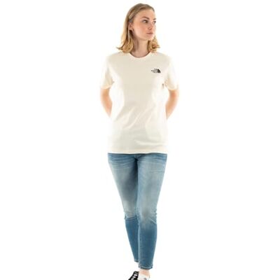 The North Face Relaxed Redbox T-shirt Vit Dune S The North Face Relaxed Redbox T-shirt Vit Dune S