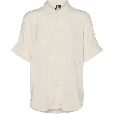 VERO MODA Vmkatrine S/S överdimensionerad skjorta WVN Noos blus, Björk, S VERO MODA Vmkatrine S/S överdimensionerad skjorta WVN Noos blus, Björk, S