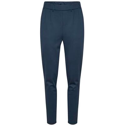 KAFFE Kvinnors byxor elastisk midja avsmalnande ben normal passform midrise waist, Midnight Marine, XL KAFFE Kvinnors byxor elastisk midja avsmalnande ben normal passform midrise waist, Midnight Marine, XL