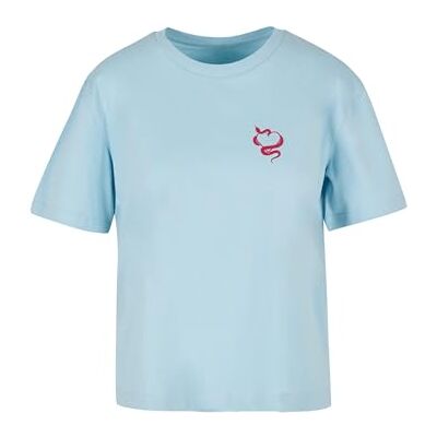 T-shirt för kvinnor, Snakes Heart Tee, avslappnad t-shirt med tryck, avslappnad passform, bomull, storlekar XS – 5XL, Oceanblue, XXL T-shirt för kvinnor, Snakes Heart Tee, avslappnad t-shirt med tryck, avslappnad passform, bomull, storlekar XS – 5XL, Oceanblue, XXL